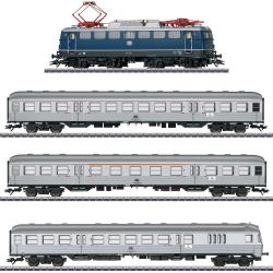 Märklin 37108 Elektrolokomotive + 43898 + 43897 + 43899 Personenwagen Set
