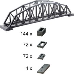 LGB 50610 Bogenbrücke + 2x Brückenauffahrt, 50611, 50612, 50613, 50614