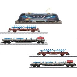 Märklin 36649 H0 E-Lok BR 185.2 + 47151 + 46405 Rungenwagen SET