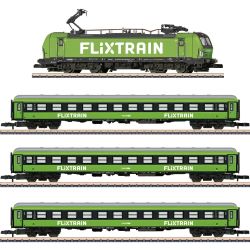 Minitrix FlixTrain Z BR 193 Vectron + 3er Set Personenwagen