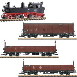 LGB 26847 G Dampflok Güterwagen Set Ep. III-VI DC-MFX-Sound