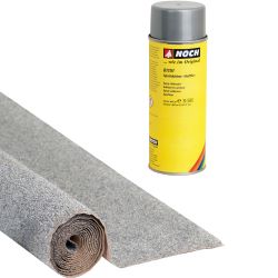 00081 Schottermatte grau, 100 x 60 cm + 61151 Sprühkleber
