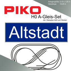 Piko A-Gleis Altstadt Modellbahnanlage Gleisplan Set