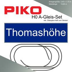 Piko A-Gleis Thomashöhe Modellbahnanlage Gleisplan Set