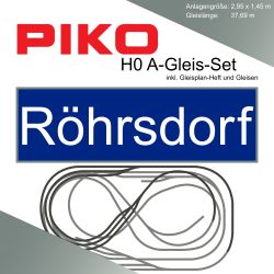 Piko A-Gleis Röhrsdorf Modellbahnanlage Gleisplan Set