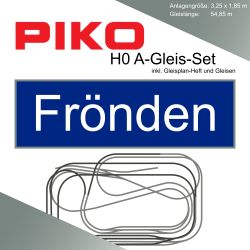Piko A-Gleis Frönden Modellbahnanlage Gleisplan Set