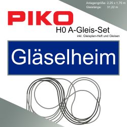 Piko A-Gleis Gläselheim Modellbahnanlage Gleisplan Set