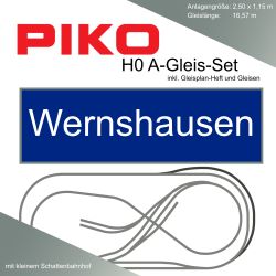 Piko A-Gleis Wernshausen mit Schattenbahnhof Modellbahnanlage Gleisplan Set