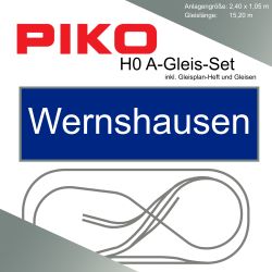 Piko A-Gleis Wernshausen ohne Schattenbahnhof Modellbahnanlage Gleisplan Set
