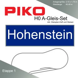 Piko A-Gleis Hohenstein (Etappe 1) Modellbahnanlage Gleisplan Set
