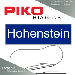 Piko A-Gleis Hohenstein (Etappe 2) Modellbahnanlage Gleisplan Set