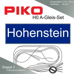 Piko A-Gleis Hohenstein (Etappe 7) Modellbahnanlage Gleisplan Set