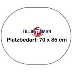 Tillig TT Gleisoval Bettungsgleis