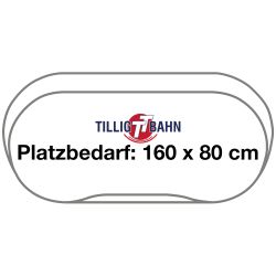 Tillig TT Gleisset Parallelkreis 1 mit Bahnhof Bettungsgleis