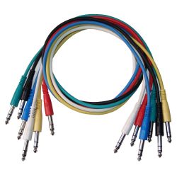 KORN Kabel Patchkabel stereo 6.3mm 0,6m 6-pack