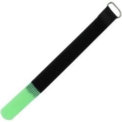 Adam Hall Kabelbinder Klettband mit Oese 16x1,6cm grün