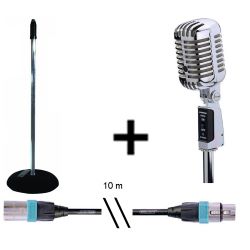 LD-Systems D1010 Elvis Retro SET  inkl. Stativ und 10m Cordialkabel