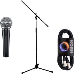 Shure SM 58 LC mit Mikrofonstativ und Kabel 5m