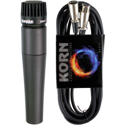 Shure SM57LC Set mit 10m Mikrofonkabel