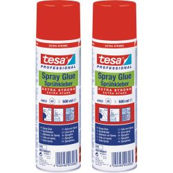 tesa Sprühkleber EXTRA STRONG 500 ml farblos - 2er Pack