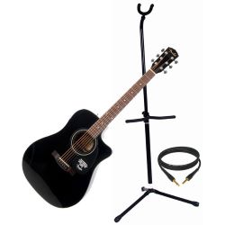 Fender CD 60 CE BK Bundle