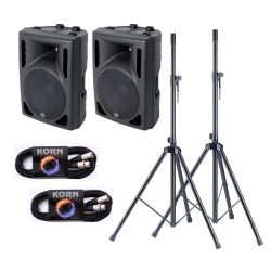 Alpha Audio Aktiv Box 12S Zoll Stativ Set