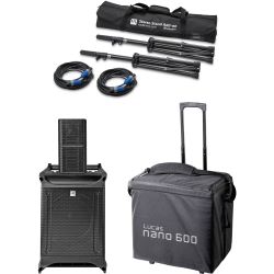 HK Audio Lucas Nano 600 Stereo Set + Roller Bag
