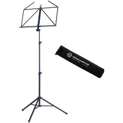 K&M 10065 Notenpult Schwarz Set