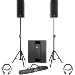 LD Systems Dave 8 Roadie System BK  + Stativ + Kabel Set