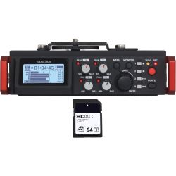 Tascam DR-701D Recorder + 64 GB SD XC Card