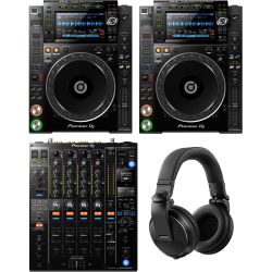 Pioneer DJ CDJ-2000 NXS2 Doppelpack + DJM-900 NXS2 + HDJ 1500 DJ Set
