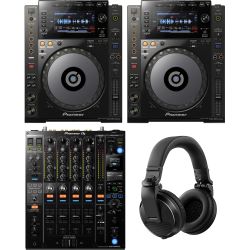 Pioneer DJ CDJ 900 NXS Doppelpack + DJM-900 NXS2 + HDJ 1500 DJ Set