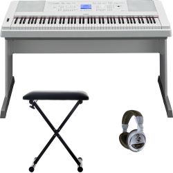 Yamaha DGX 660 W Piano inkl. Kopfhörer und Keyboardbank