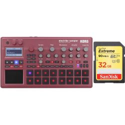 Korg Electribe Sampler 2 R Rot + 32 GB SD HC Card Set