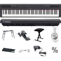 Yamaha P 115 BK Digital E-Piano Klavier T Set + KB + KT + SP + KA + KH + N