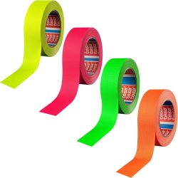 tesa 4671 Klebeband Neon Tape UV-Tape 38mm Markierungsset 4x25m