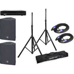 HK Audio Powerworks RS 152 X 2er Set + EQ + Amp + Speaker Kabel + Stative