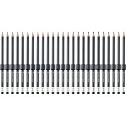 K&M 16099 Bleistift mit Magnet 25er Set