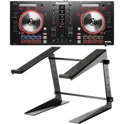 Numark Mixtrack Pro 3 + DJL Laptopständer