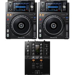 Pioneer DJ XDJ-1000 MK2 + Pioneer DJ DJM-250MK2 DJ Set