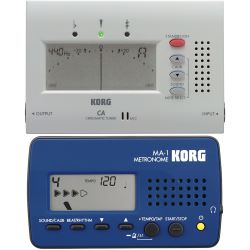 Korg CA-40 Stimmgerät + Korg MA-1 Metronom Blau Schwarz
