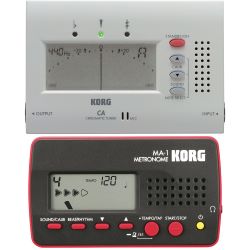 Korg CA-40 Stimmgerät + Korg MA-1 Metronom Rot Schwarz
