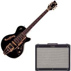 Duesenberg Starplayer TV Custom Black + Fender Hot Rod Deluxe III