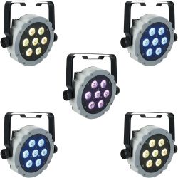 Showtec Compact PAR 7 TRI 5er SET