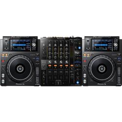 Pioneer DJ XDJ-1000 MK2 2er Set + Pioneer DJ DJM-750 MK2