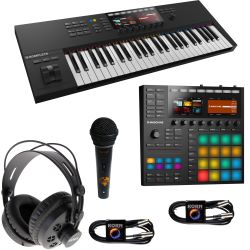 Native Instruments MASCHINE MK3 + KOMPLETE Kontrol S49 MK2 + ZBH Set