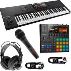 Native Instruments MASCHINE MK3 + KOMPLETE Kontrol S61 MK2 + ZBH Set