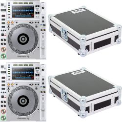 Pioneer CDJ-2000 NXS2 W Doppelpack + Hardcase