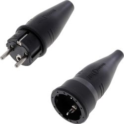 ABL Sursum Schukostecker + Schukokupplung aus Gummi