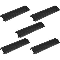 Defender MINI Kabelbrücke 3 Kanäle mit schwarzem Deckel 5er Set
